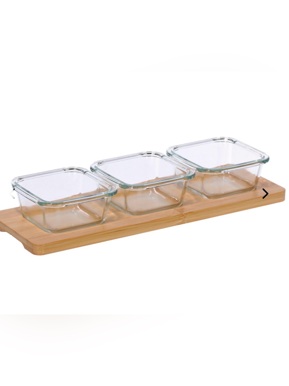 New! 4 Piece Set Serving Bowls with Bamboo Tray by Table Settings
